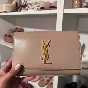 YSL nude fanny clutch
